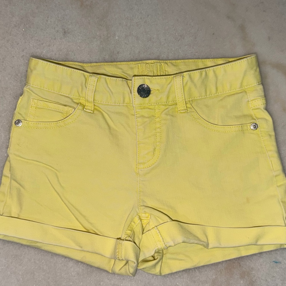 Justice Yellow Girls' Denim Shorts size 12
